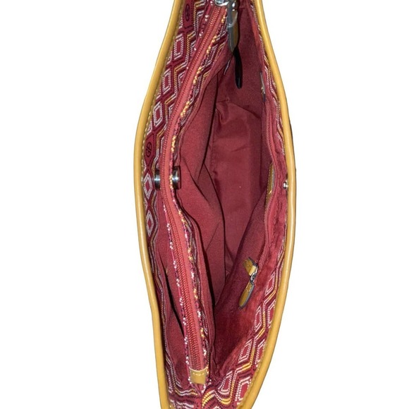 Giani Bernini Red Brown Handbag Tote Purse Shoulder NWOT BOGO - Picture 6 of 10